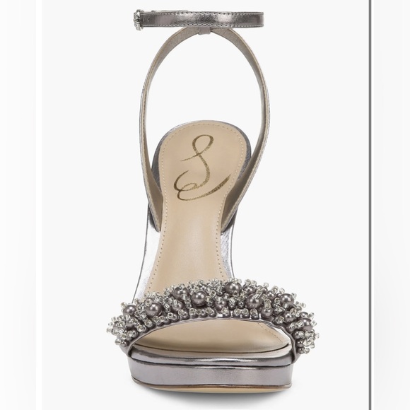 Sam Edelman Jade Rhinestone Ankle Strap Heels Sandals Size 10 - Picture 9 of 10